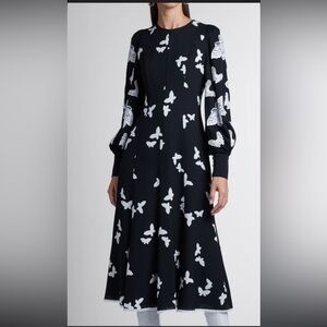Andrew GN Black and White Butterfly Dress